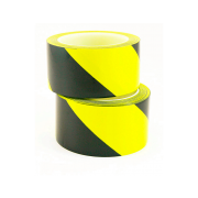 Black and Yellow Cleanroom Over-Laminated Floor Marking Tape | Adhesive ...